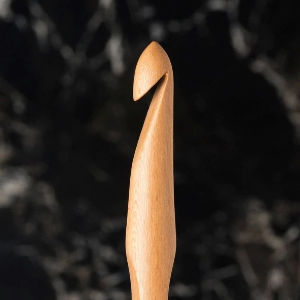 La Mia Whitewood 8 mm 15.5 cm Ahşap Yün Tığ - Resim 2