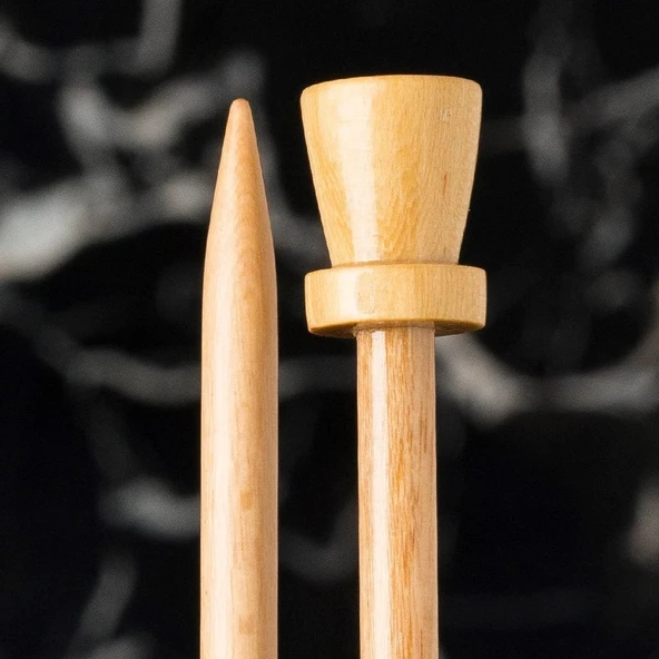 La Mia Whitewood 6 mm 36 cm Ahşap Örgü Şişi - Resim 2