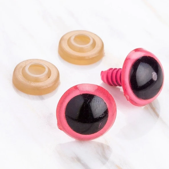 Loren 16 mm Pembe 5 Çift Amigurumi Göz ürün görseli 1