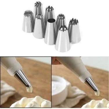 Krema Sıkma Seti 10 Parça - Resim 2