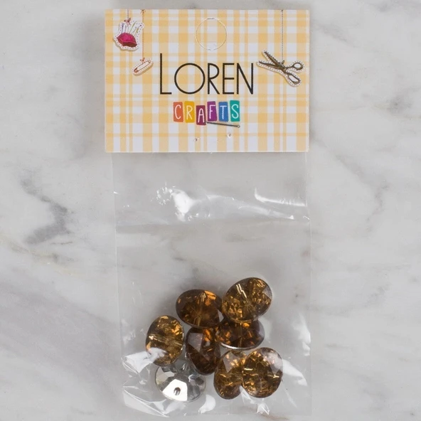 Loren Crafts kahverengi 8 li düğme - 243 ürün görseli 1