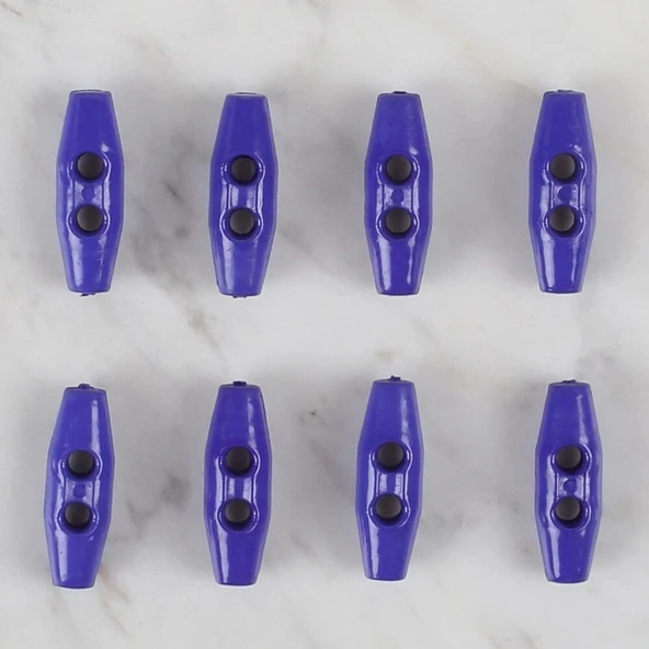 Loren Crafts saks mavi 8 li çoban düğme - 105 - Resim 2