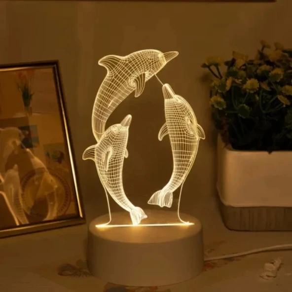 Yunus Tasarımlı Gece Lambası ürün görseli 1