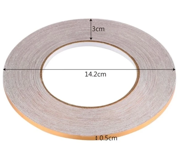 0.5 cm 50 Metre Gold Fayans Arası Şerit Bant - Resim 4