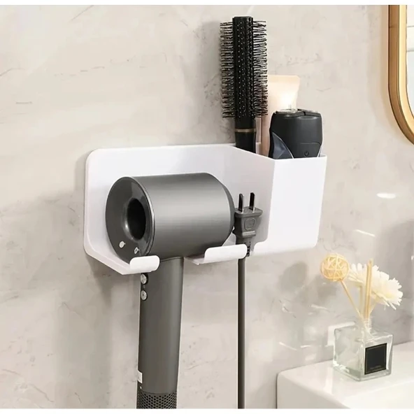 Saç Kurutma Makinesi ve Eşya Düzenleyici Beyaz Renk - Resim 2