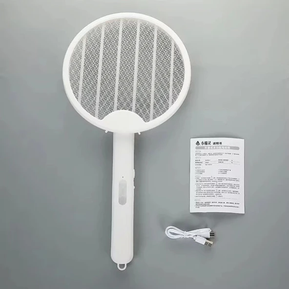 Şarjlı UV Katlanabilir Sivrisinek Öldürücü Raket - Resim 3