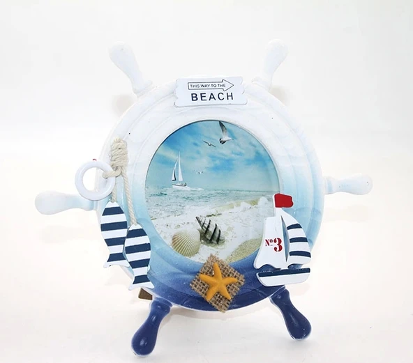 Ahşap Marin Dümenli Çerçeve Model 1 ürün görseli 1