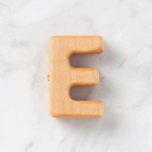 Hobi Baby Organik Ahşap Harf - E ürün görseli 1
