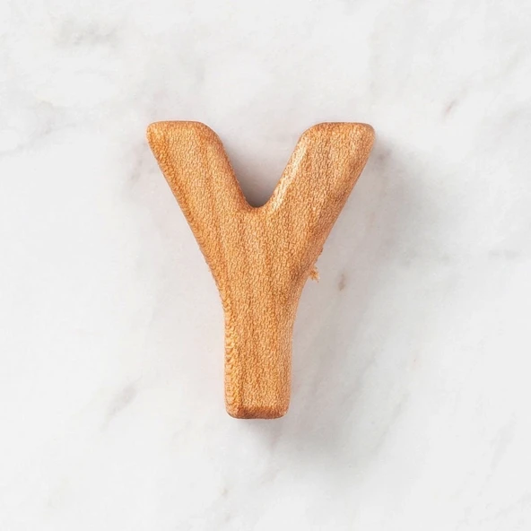 Hobi Baby Organik Ahşap Harf - Y ürün görseli 1