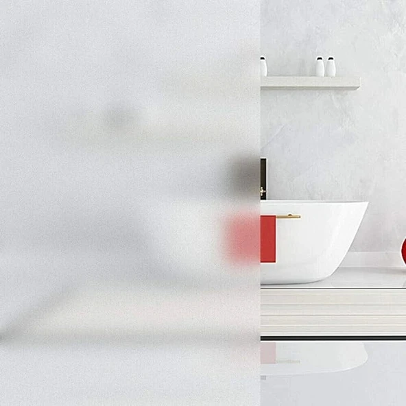 UV Engelleyici Buzlu Cam Filmi 2 Metre x 60 Cm. - Resim 5