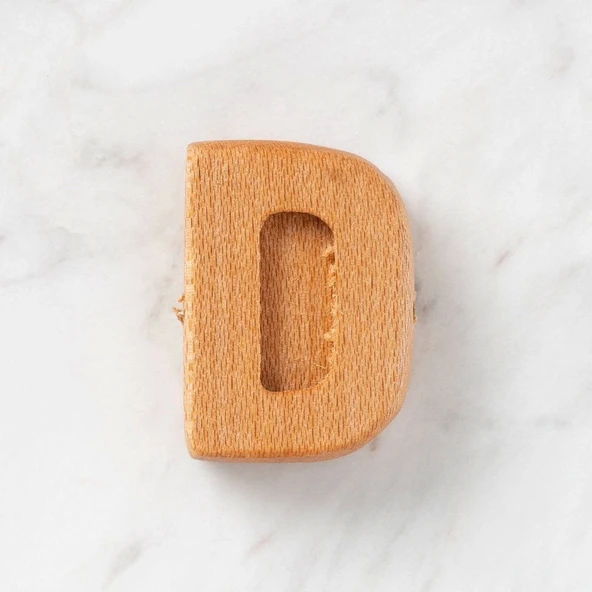 Hobi Baby Organik Ahşap Harf - D ürün görseli 1