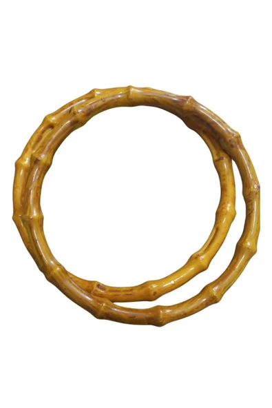 Çanta Sapı Akrilik Yuvarlak Hardal ürün görseli 1