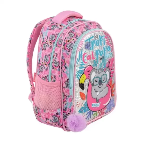 Muggle Okul Çantası Tropikal Pradice Pembe Mu-8904