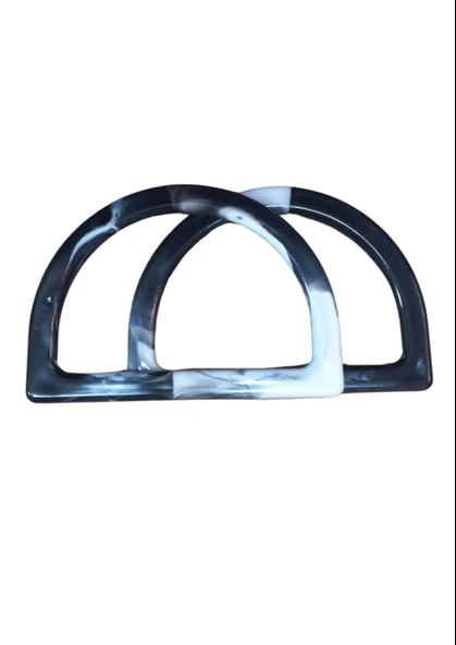 Çanta Sapı D Model Siyah-Beyaz 12,5 cm