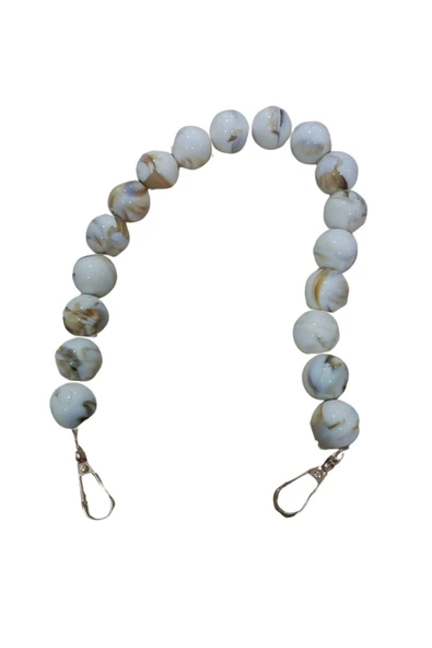 Çanta Askısı 40 cm Akrilik Yuvarlak Krem ürün görseli 1