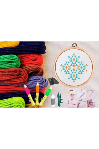 Punch Seti Nakış Seti Kasnaklı Kendin Yap Seti Seri 106 ürün görseli 1