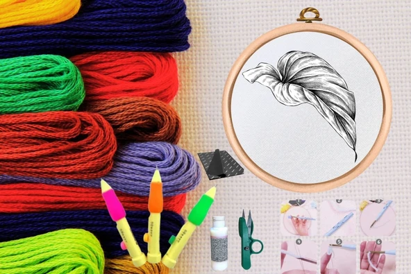 Punch Seti Nakış Seti Kasnaklı Kendin Yap Seti Seri 26 ürün görseli 1