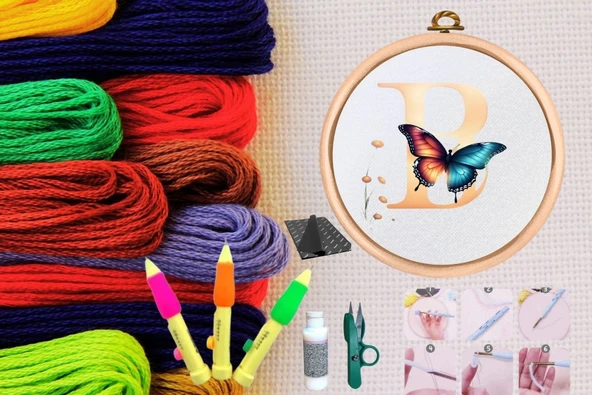 Punch Seti Nakış Seti Kasnaklı Kendin Yap Seti Seri 45 ürün görseli 1