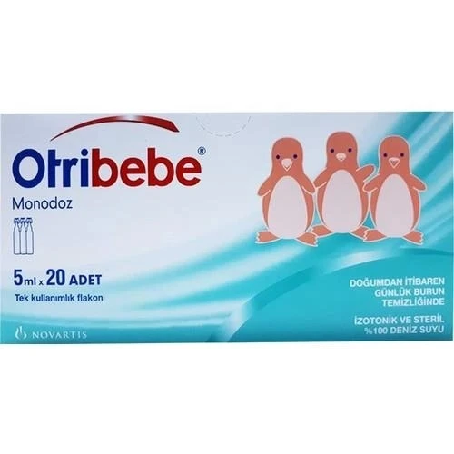 Otribebe Monodoz Serum Fizyolojik %100 Doğal Deniz Suyu 5 Ml X 20 Flakon ürün görseli 1