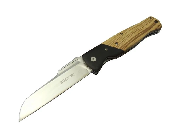 Buck Knives BK-016ZBR Kamp Çakı 23 cm - Ahşap Saplı, Kılıflı, Kutulu, Kemerllikli ürün görseli