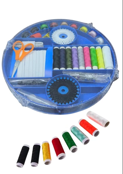 İplik Set Yuvarlak Plastik Dikiş Seti ürün görseli