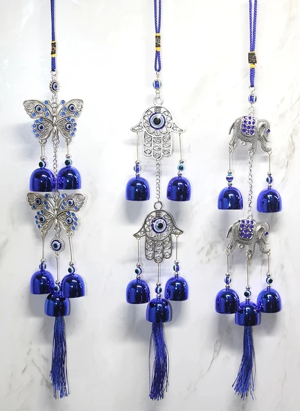 Metal Nazar Boncuğu Çan Model 12 ürün görseli