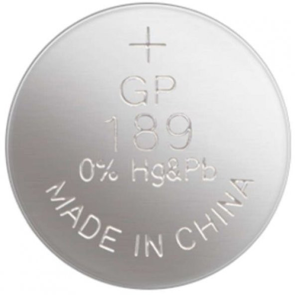 GP 189 LR54 1.5V Alkalin Kartela Düğme Pil 5li