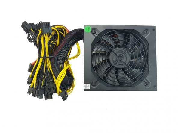 OLKO 2000W POWER SUPPLY 16xPCI-E(6+2Pin), MINING 1x20+4p/8xSata/96+PLATINUM (MK-2000SP) - 4