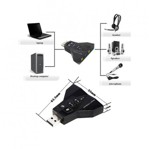 Wozlo 7.1 Virtual Sound 3D Usb Ses Kartı - 2