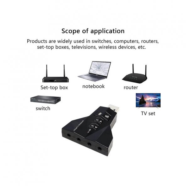 Wozlo 7.1 Virtual Sound 3D Usb Ses Kartı - 4