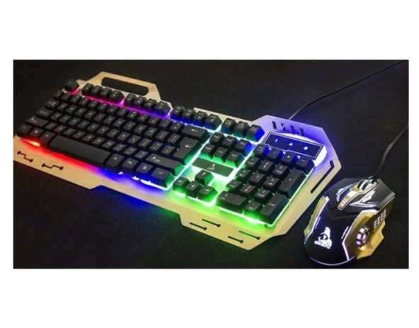 Polygold PG-8014 Işıklı Oyuncu Q Klavye Mouse Seti - 6