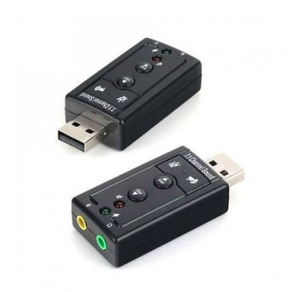 7.1 Usb Ses Kartı Kulaklık+Mikrofon