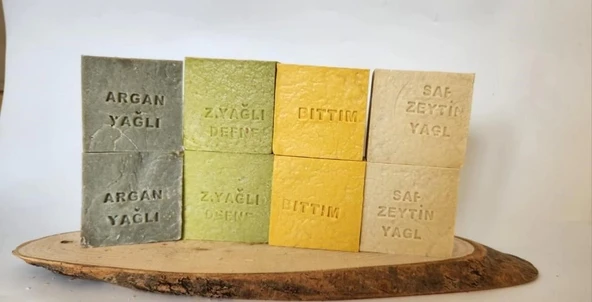 Doğal Üretim Sabunu Karışık (Argan-Defne-Bıttım-Saf Zeytinyağlı) 8'li Set ürün görseli 1