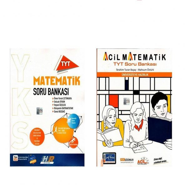 Hız ve Renk TYT Matematik ve Acil TYT Matematik Soru Bankası 2 Kitap Set