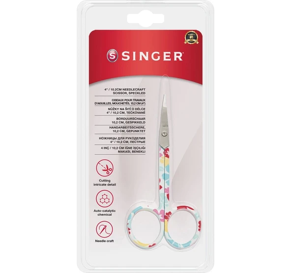 Kıvrık Uçlu Renkli Nakış Makası (4") ürün görseli 1