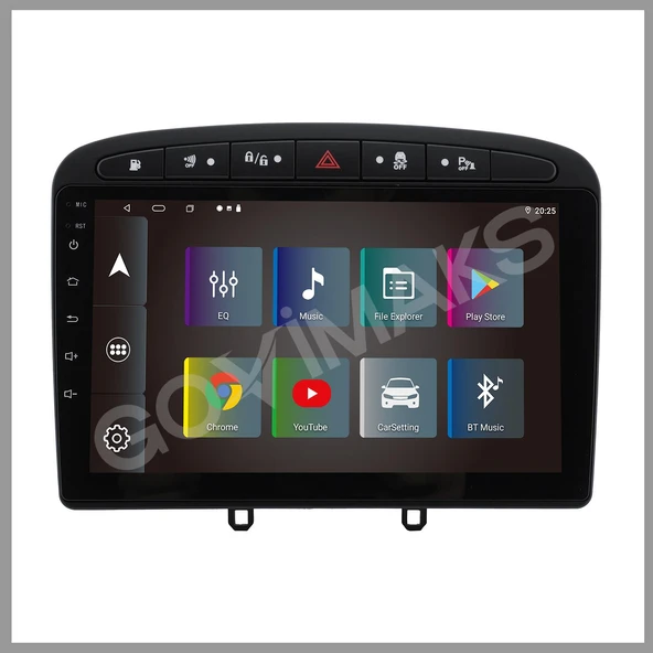 PEUGEOT 308 RCZ SİYAH 2008-2013 UYUMLU 4 GB RAM 64 GB HAFIZA ANDROID MULTIMEDIA - Resim 7