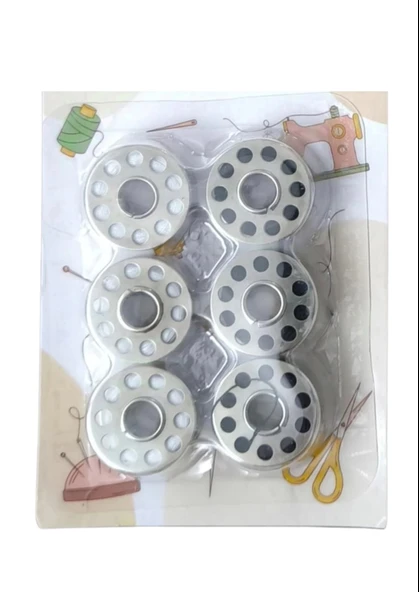 Masura İpli 6'lı Metal Siyah-Beyaz ürün görseli 1