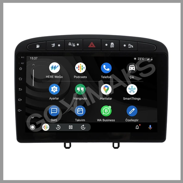 PEUGEOT 308 RCZ SİYAH 2008-2013 UYUMLU 2 GB RAM 32 GB HAFIZA ANDROID MULTIMEDIA - Resim 4