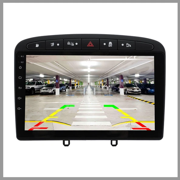 PEUGEOT 308 RCZ SİYAH 2008-2013 UYUMLU 2 GB RAM 32 GB HAFIZA ANDROID MULTIMEDIA - Resim 3