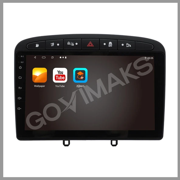 PEUGEOT 308 RCZ SİYAH 2008-2013 UYUMLU 4 GB RAM 64 GB HAFIZA ANDROID MULTIMEDIA - Resim 9