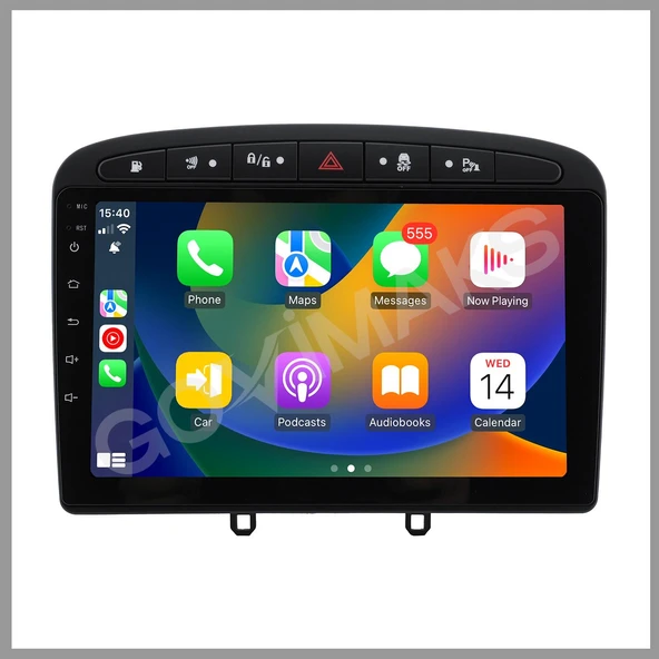 PEUGEOT 308 RCZ SİYAH 2008-2013 UYUMLU 4 GB RAM 64 GB HAFIZA ANDROID MULTIMEDIA ürün görseli 1