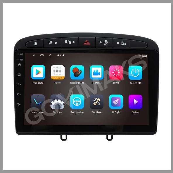 PEUGEOT 308 RCZ SİYAH 2008-2013 UYUMLU 2 GB RAM 32 GB HAFIZA ANDROID MULTIMEDIA - Resim 6