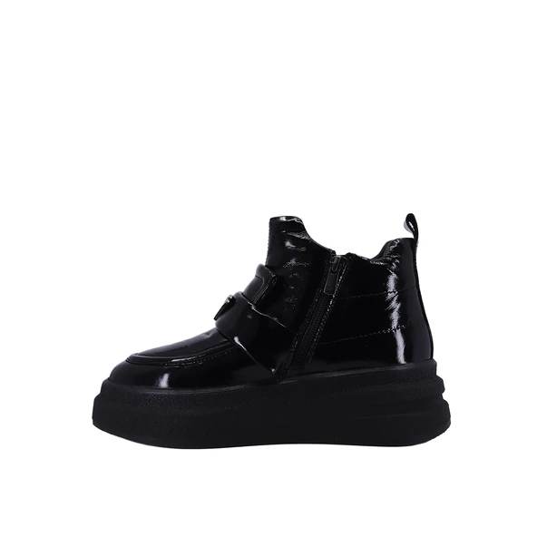 Albini 26102856R Hakiki Rugan Deri Kadın Bot - Resim 4