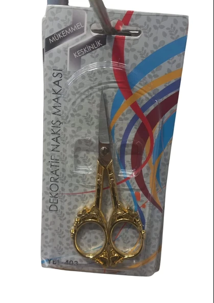 Nakış Makası Dekoratif Altın YBL-403 Model 14 ürün görseli 1