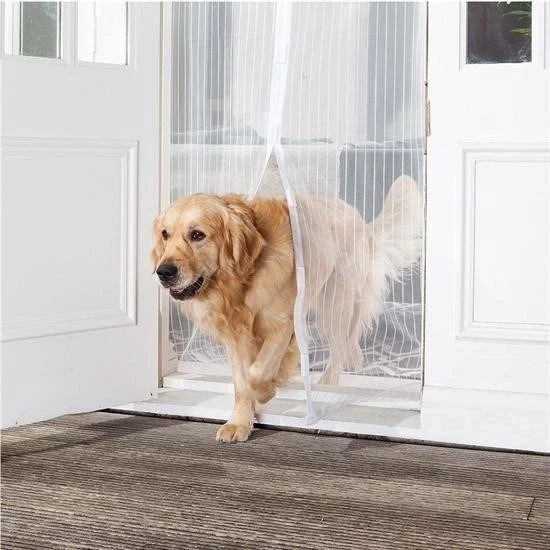 BUFFER® Pratik Manyetik Mıknatıslı Beyaz Kapı Pencere Sinekliği Tülü 90 x 210 cm - Resim 2