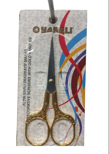 Nakış Makası Altın Saplı Dekoratif Makas Model 1 ürün görseli 1