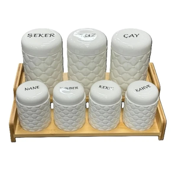 7'li Standlı Baharat Seti - Resim 2