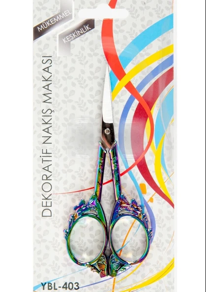 Nakış Makası Dekoratif Renkli Kelebek YBL-403 Model 23 ürün görseli 1