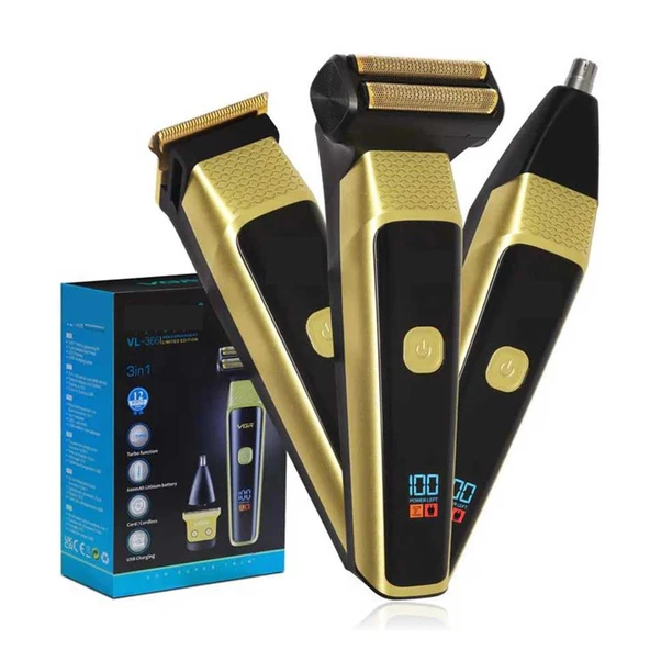 Profesyonel Saç Kesme Makinesi Tek Gövde 3 Başlık V-366 ürün görseli