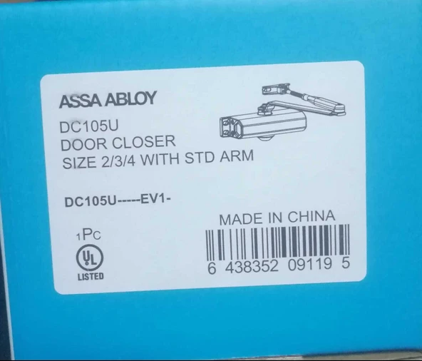 Dirsek Kollu Hidrolik Kapatıcı Yangına Dayanıklı DC105U ASSA ABLOY - 3
